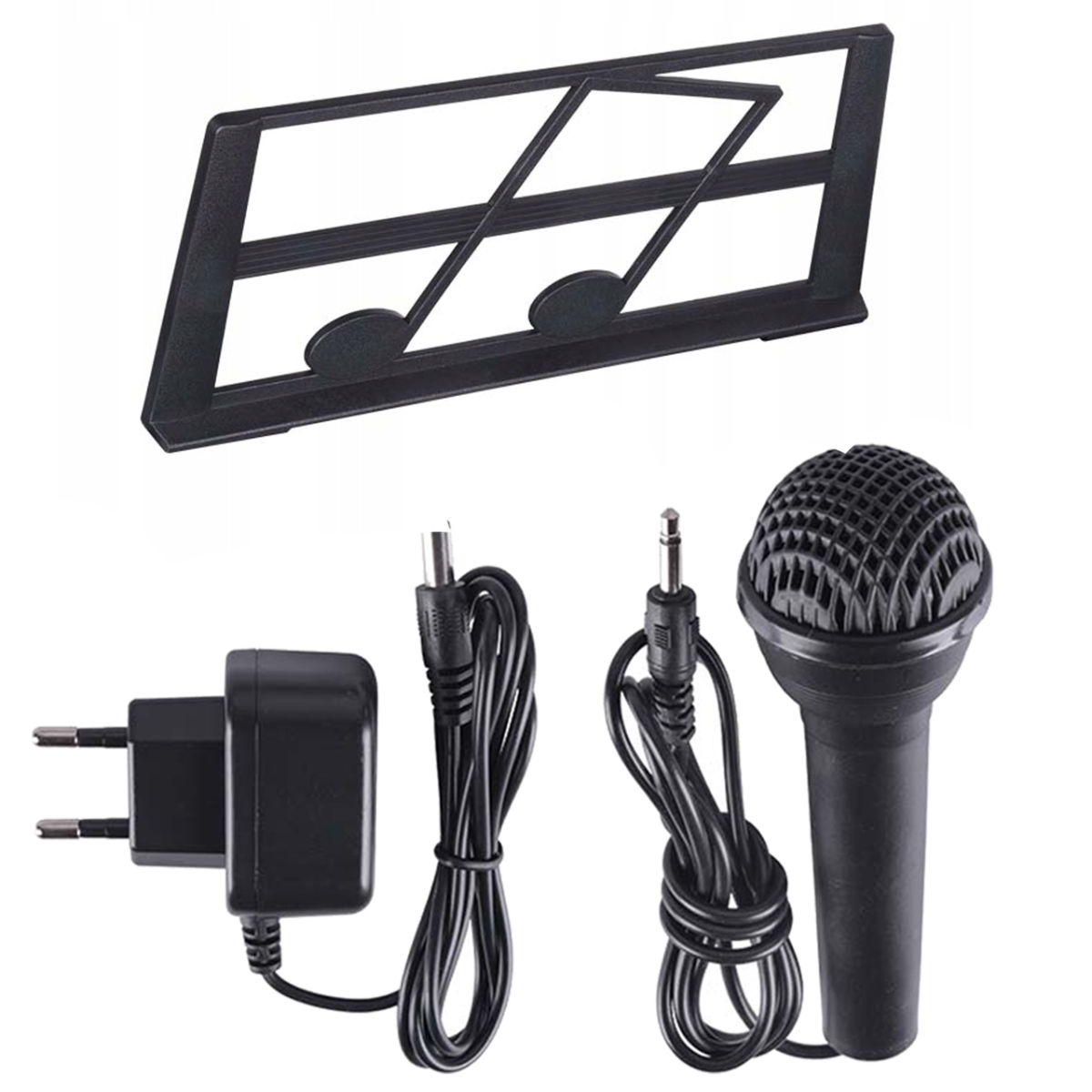 SUPRIMO 6109L Keyboard med Lysende Tangenter, Mikrofon og Nodestativ