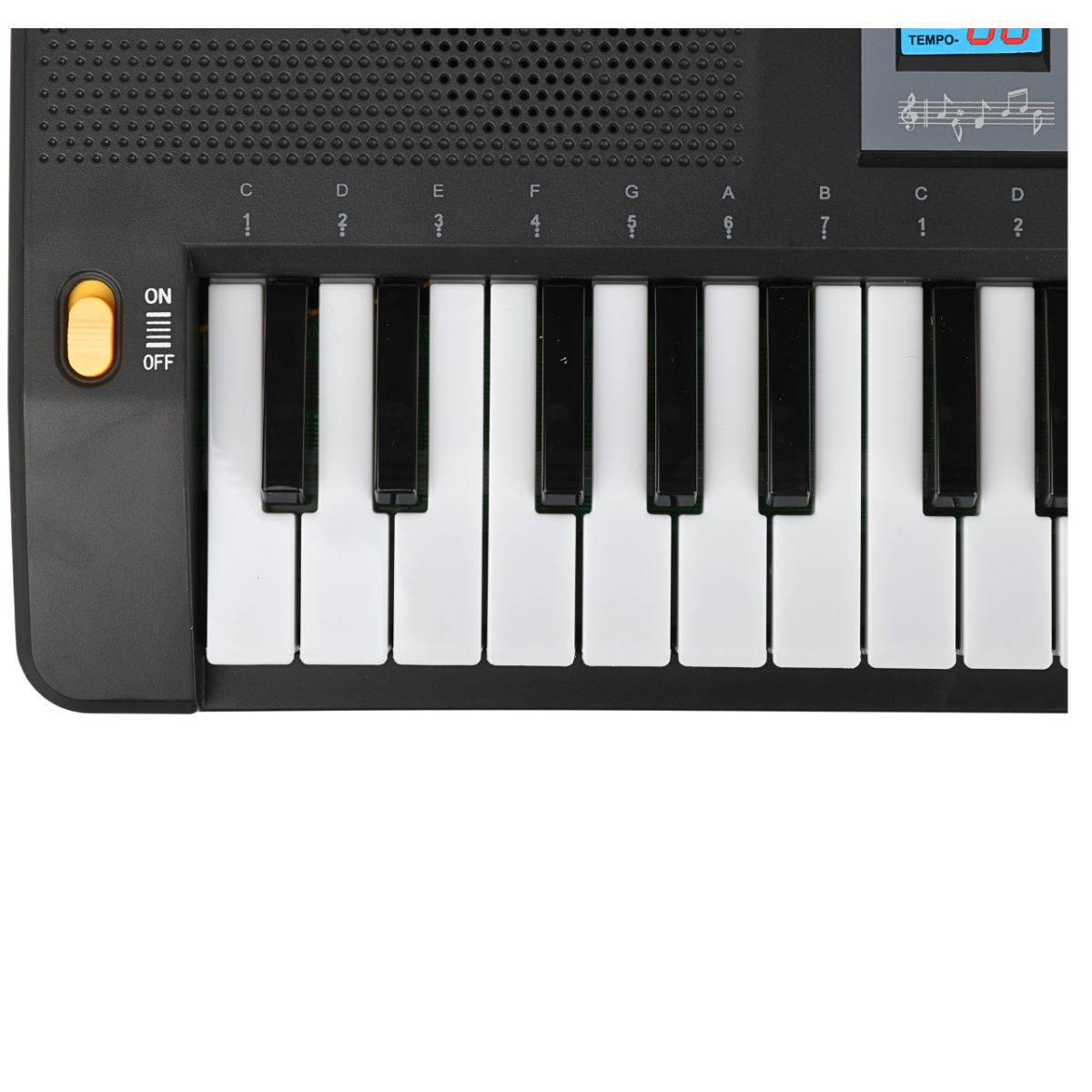 SUPRIMO 6109L Keyboard med Lysende Tangenter, Mikrofon og Nodestativ