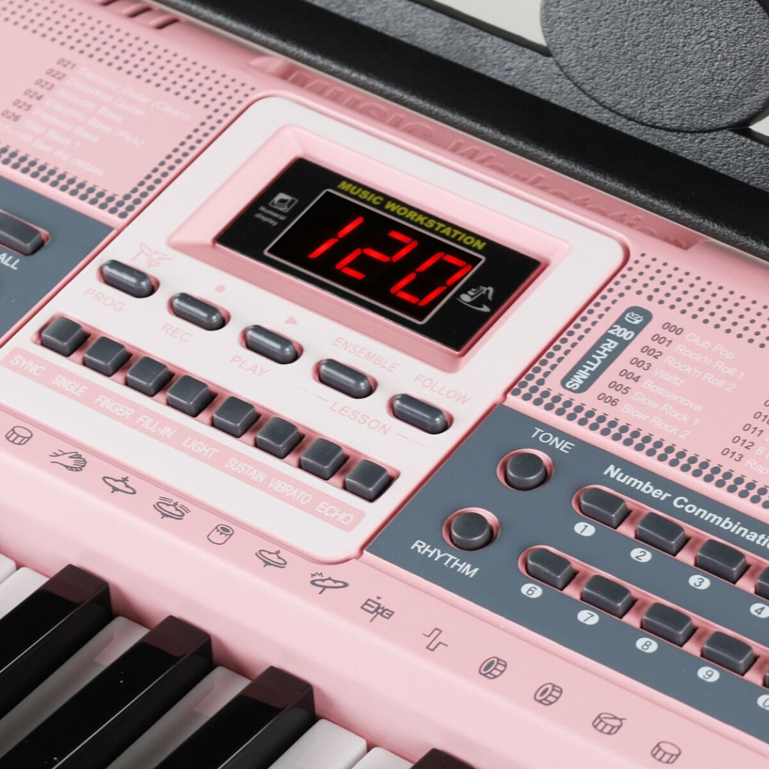 Suprimo Teclados para niños con Micrófonos – Rosa