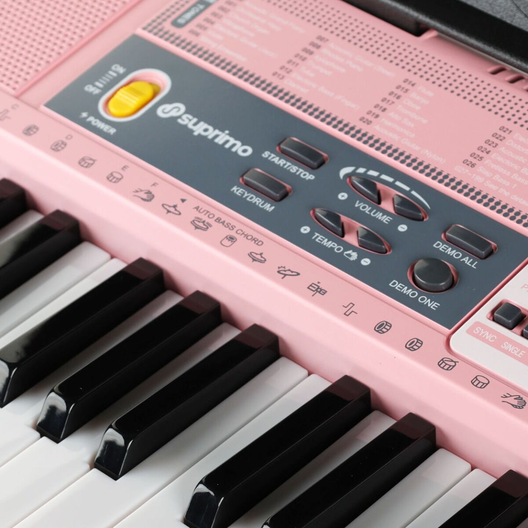 Suprimo Teclados para niños con Micrófonos – Rosa