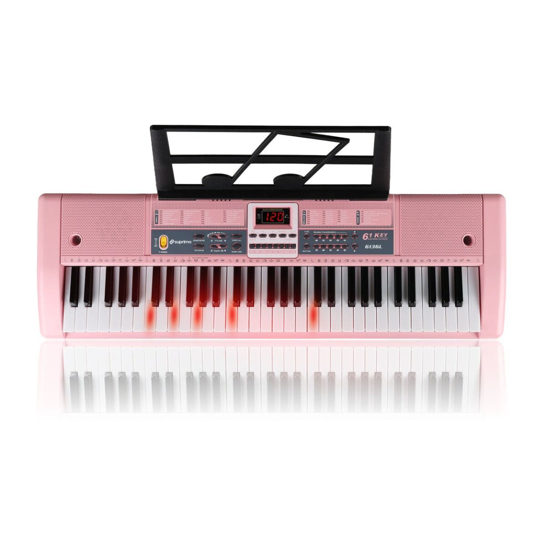 Suprimo Teclados para niños con Micrófonos – Rosa