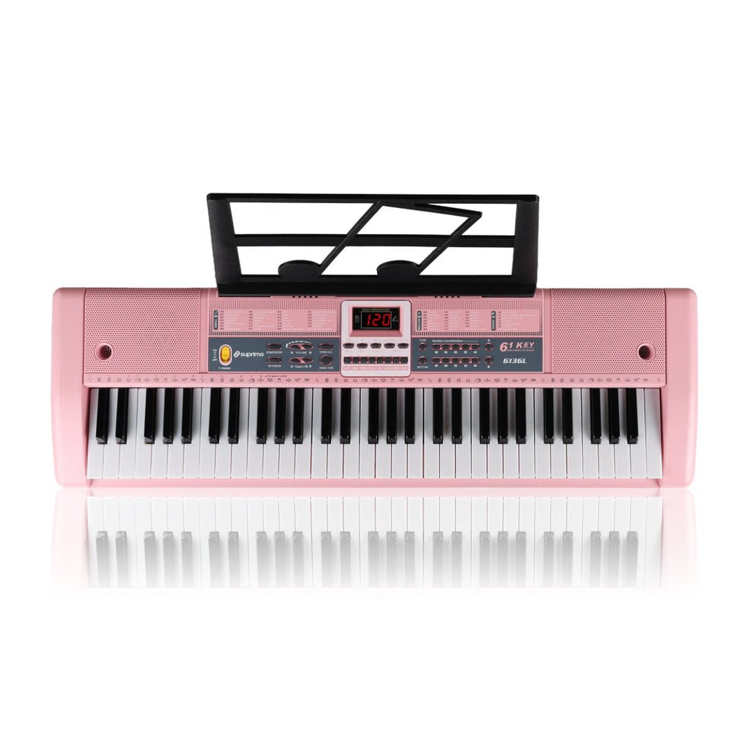 Suprimo Teclados para niños con Micrófonos – Rosa