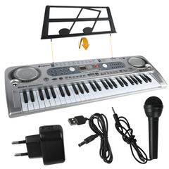 SUPRIMO 824 USB Teclados con micrófonos, reproductor MP3 y atril