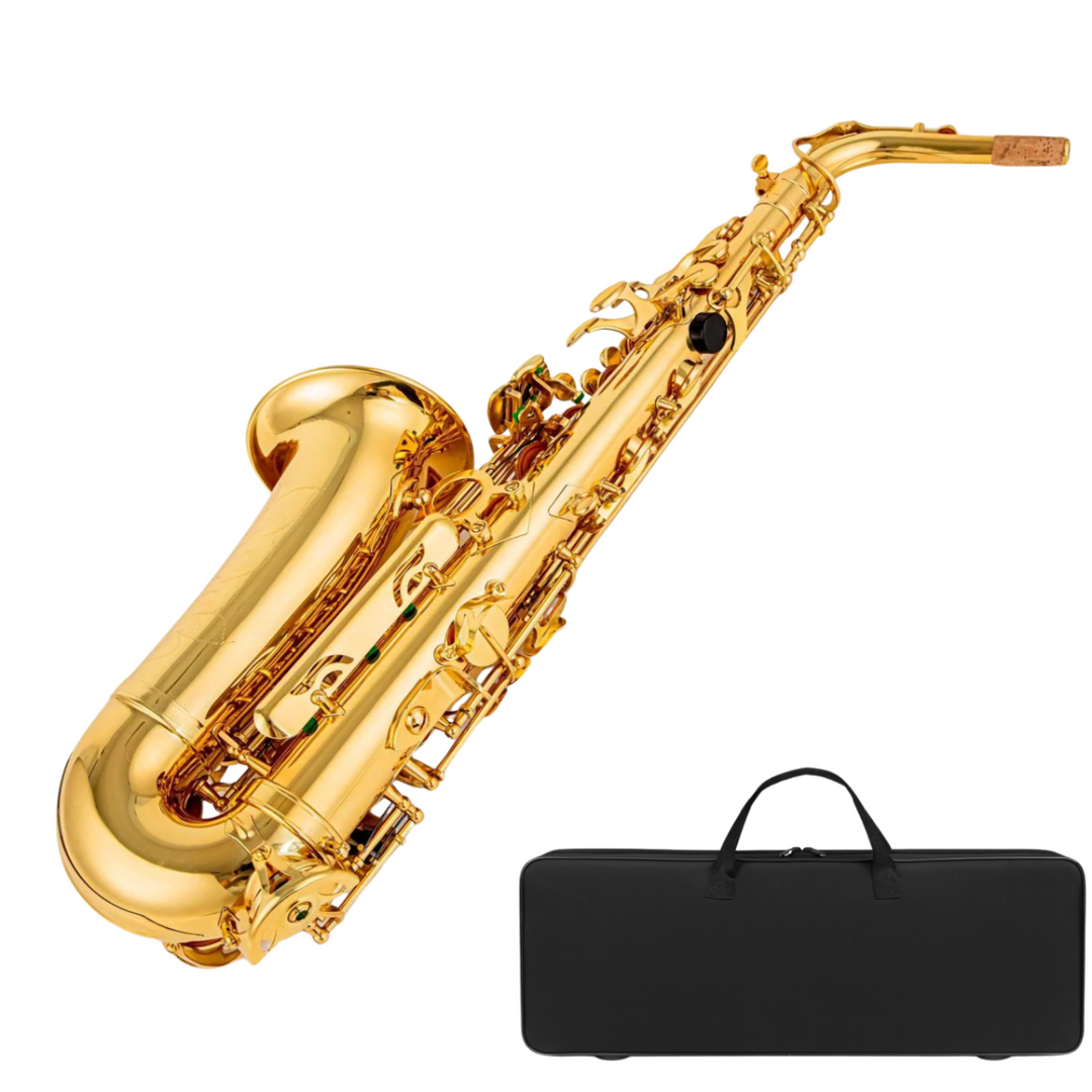 Suprimo Alto Saxo saxofón alto en E♭ – conjunto con estuche y accesorios