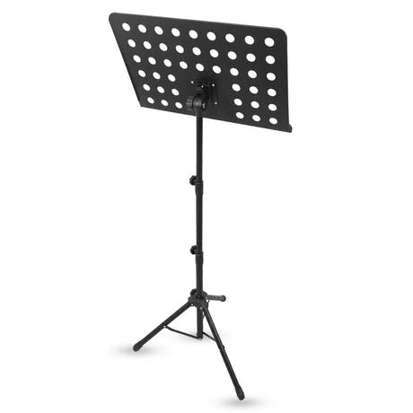 D4 Atril para partituras ajustable 82-146 cm, Negro