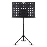 D4 Atril para partituras ajustable 82-146 cm, Negro