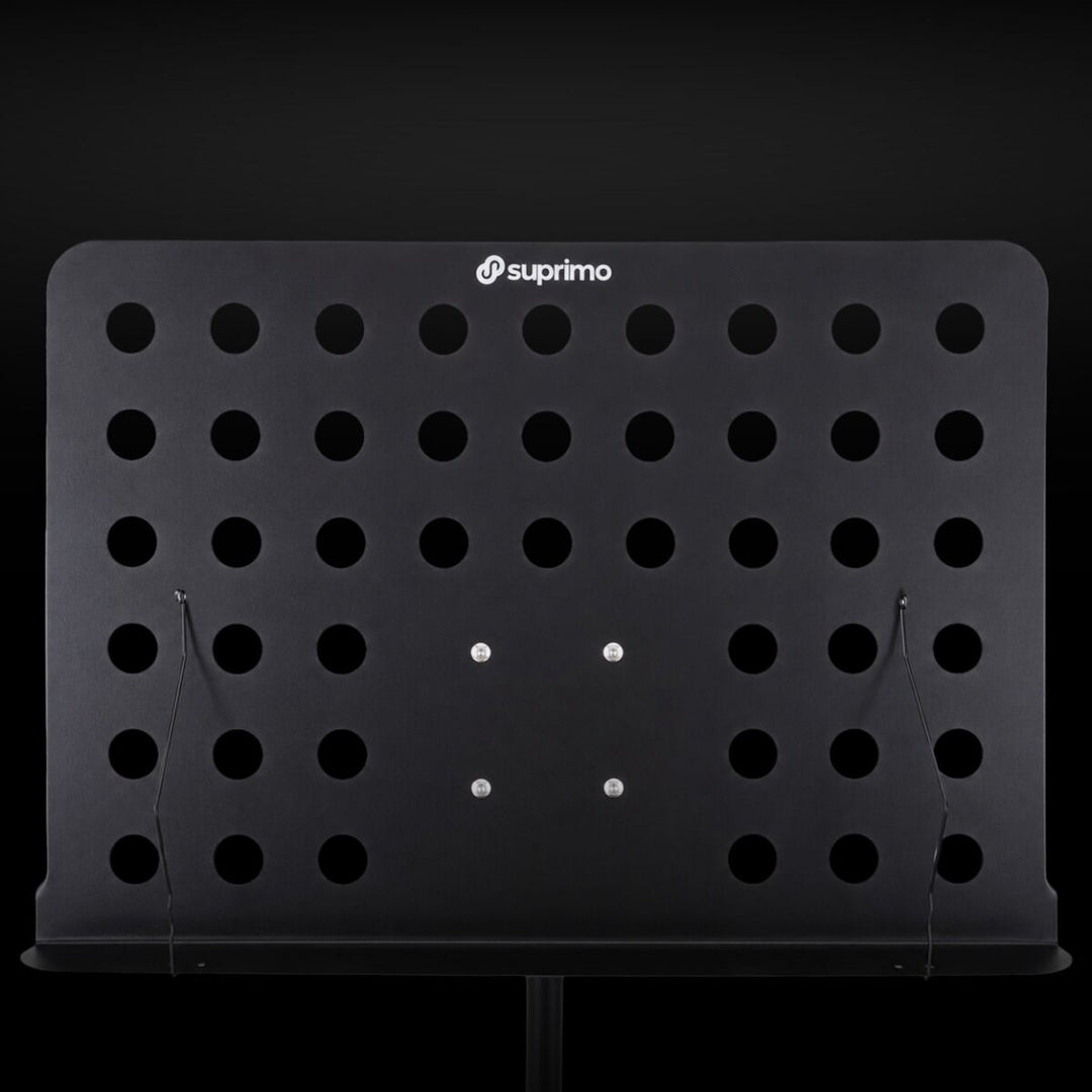 D4 Atril para partituras ajustable 82-146 cm, Negro
