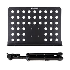 D4 Atril para partituras ajustable 82-146 cm, Negro