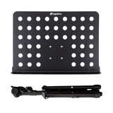 D4 Atril para partituras ajustable 82-146 cm, Negro