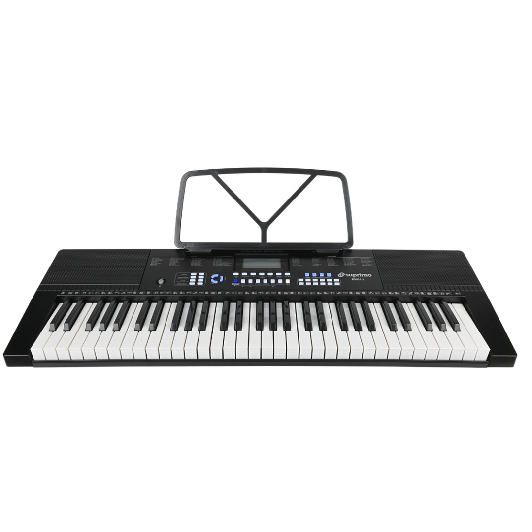 Teclados Suprimo EK611 61 teclas, negro