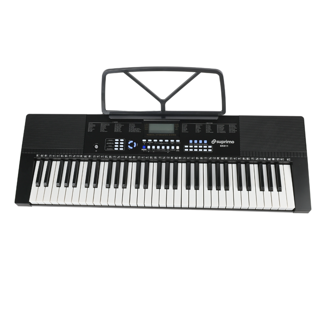 Teclados Suprimo EK611 61 teclas, negro