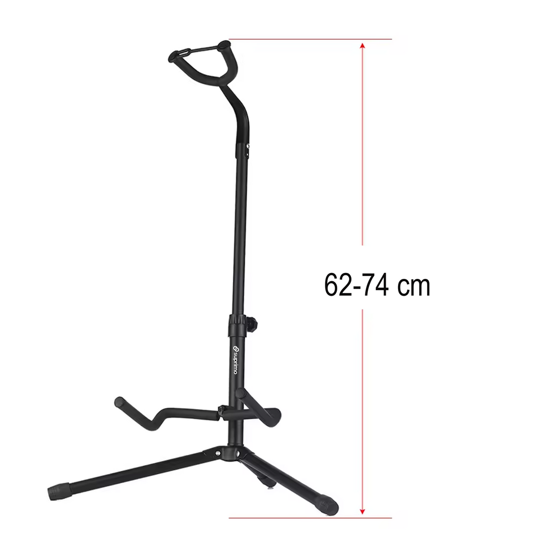 Soporte plegable para Guitarras 62-74 cm con correa de seguridad