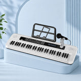 SUPRIMO KEY61 KD Teclados 61 teclas con micrófonos, blanco