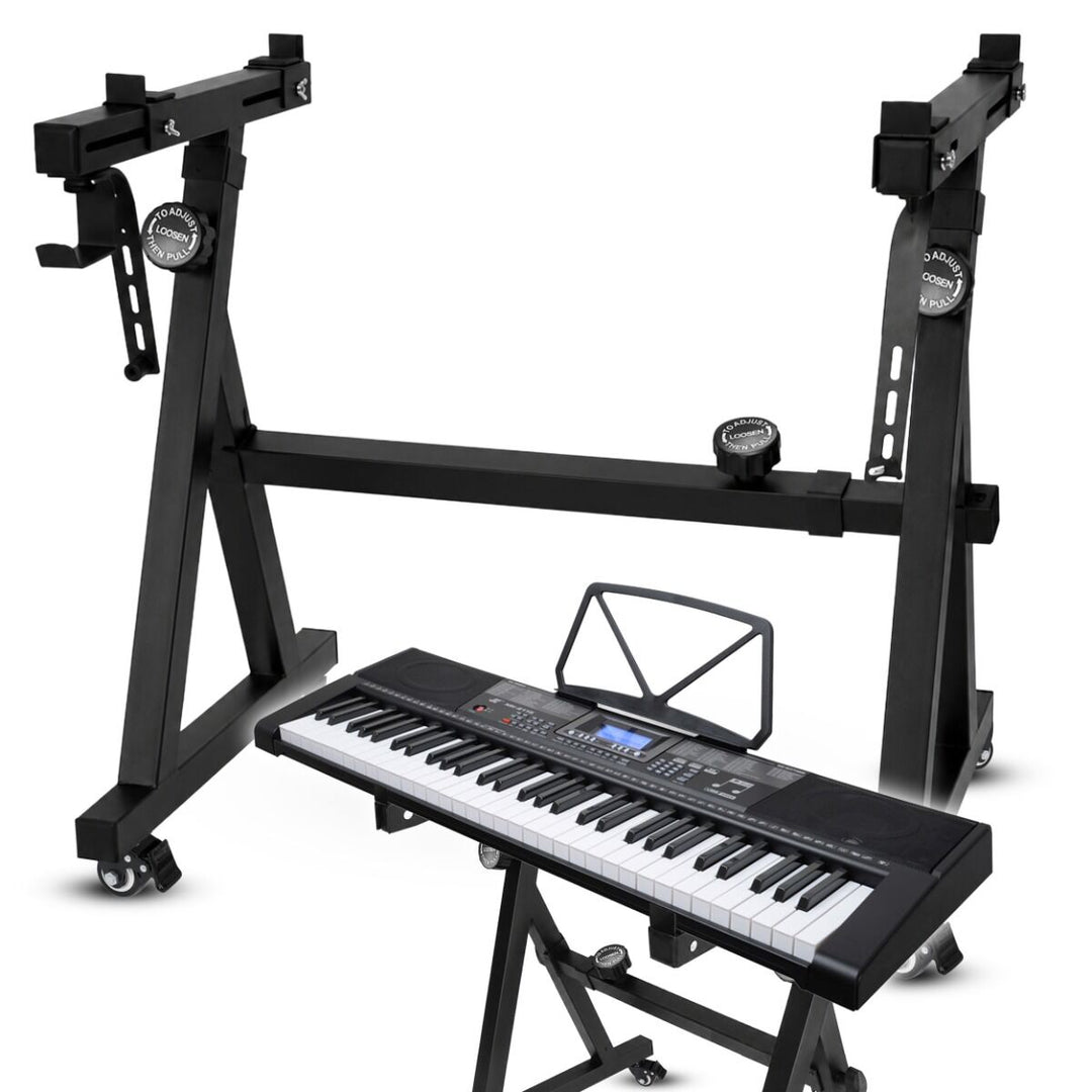 Soporte de teclado con ruedas
