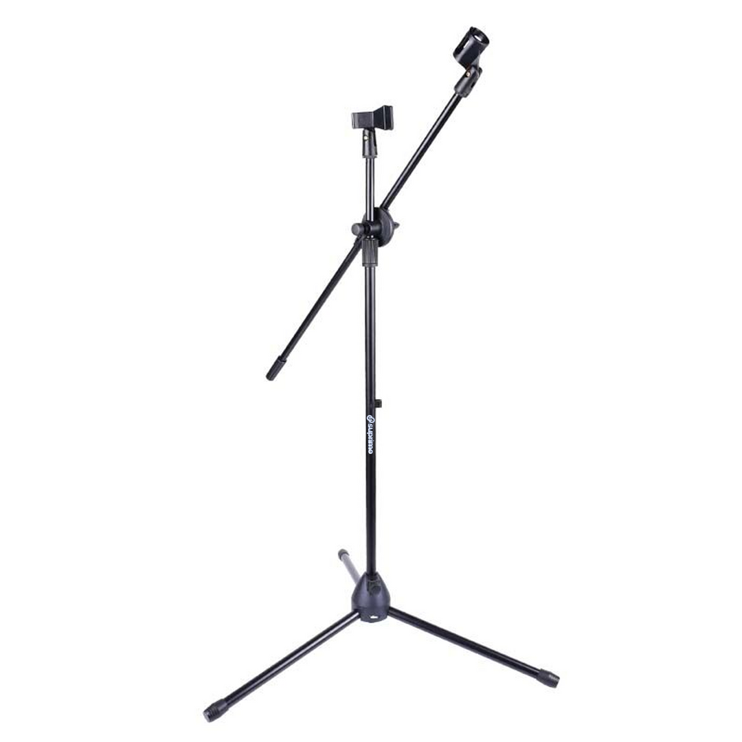 Soporte de micrófono M1 con brazo articulado para 2 micrófonos – Negro
