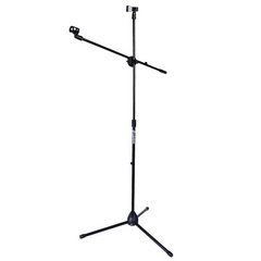 Soporte de micrófono M1 con brazo articulado para 2 micrófonos – Negro
