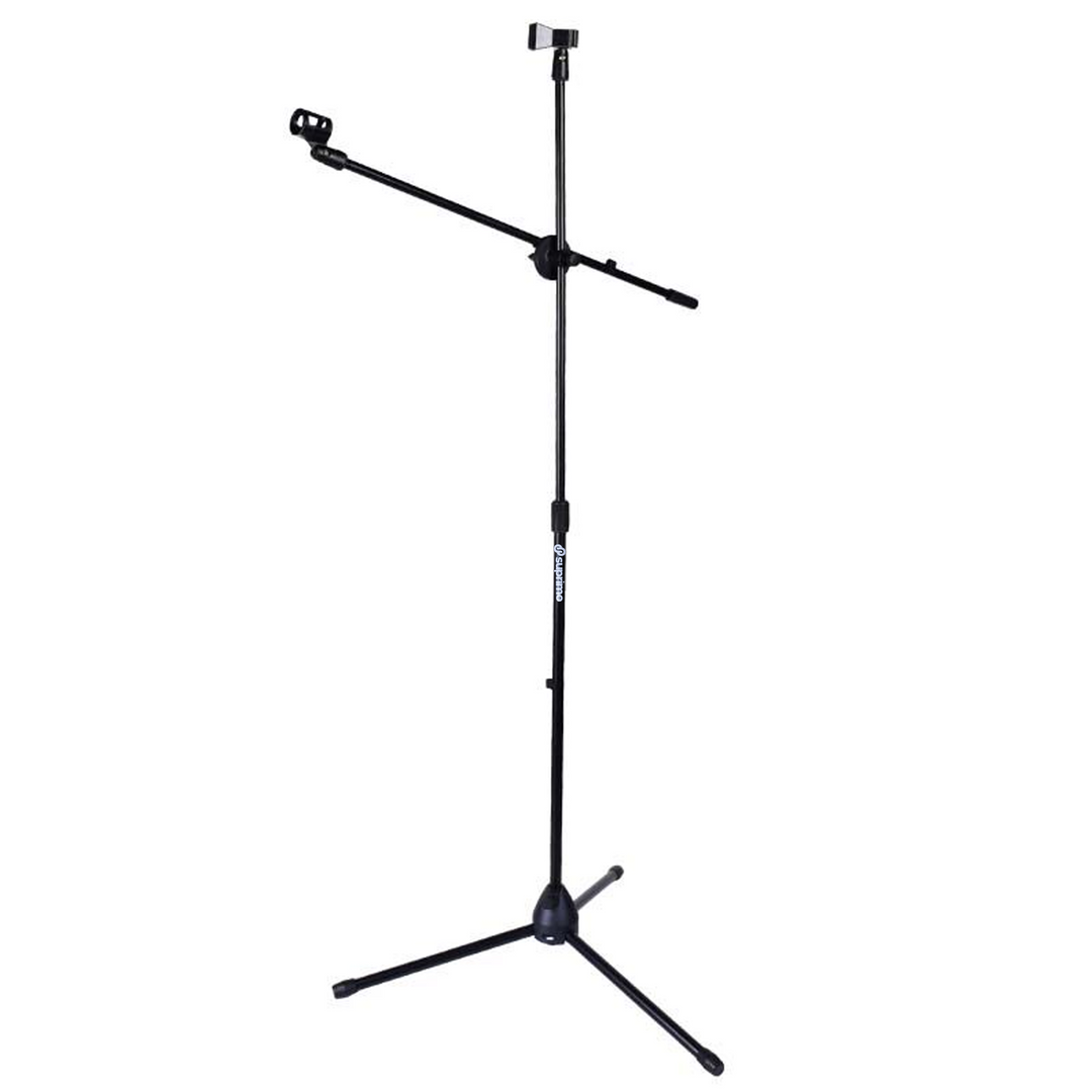 Soporte de micrófono M1 con brazo articulado para 2 micrófonos – Negro