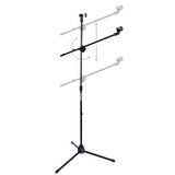 Mikrofonstativ M1 med Boomarm til 2 Mikrofoner – Sort