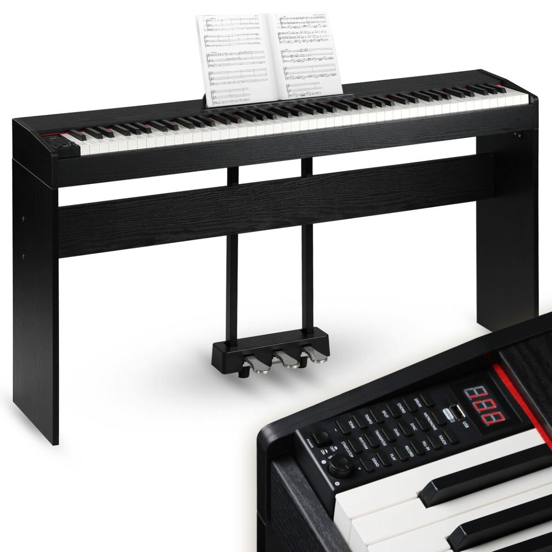 Suprimo SDP88 BK Piano digital 88 con teclas contrapesadas, Negro