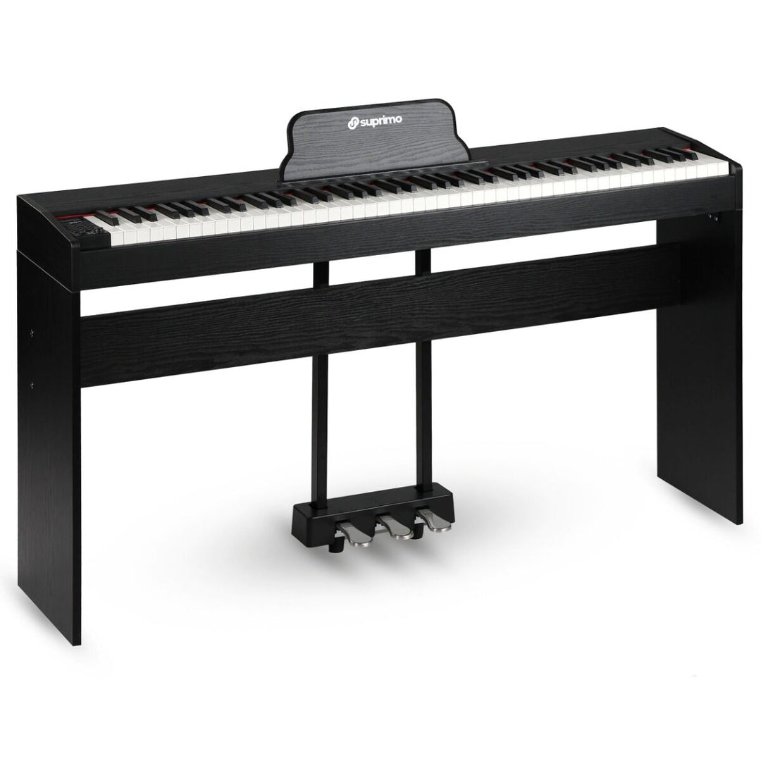 Suprimo SDP88 BK Piano digital 88 con teclas contrapesadas, Negro