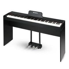 Suprimo SDP88 BK Piano digital 88 con teclas contrapesadas, Negro