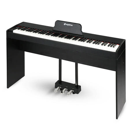 Suprimo SDP88 BK Piano digital 88 con teclas contrapesadas, Negro