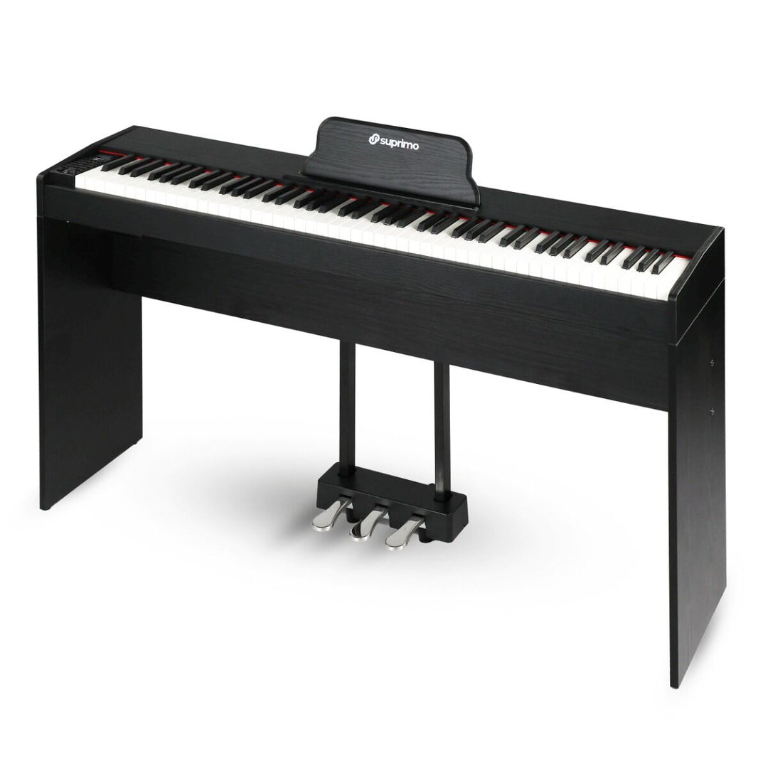 Suprimo SDP88 BK Piano digital 88 con teclas contrapesadas, Negro
