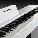 Suprimo SDP88 WH piano digital de 88 teclas con teclas contrapesadas, blanco