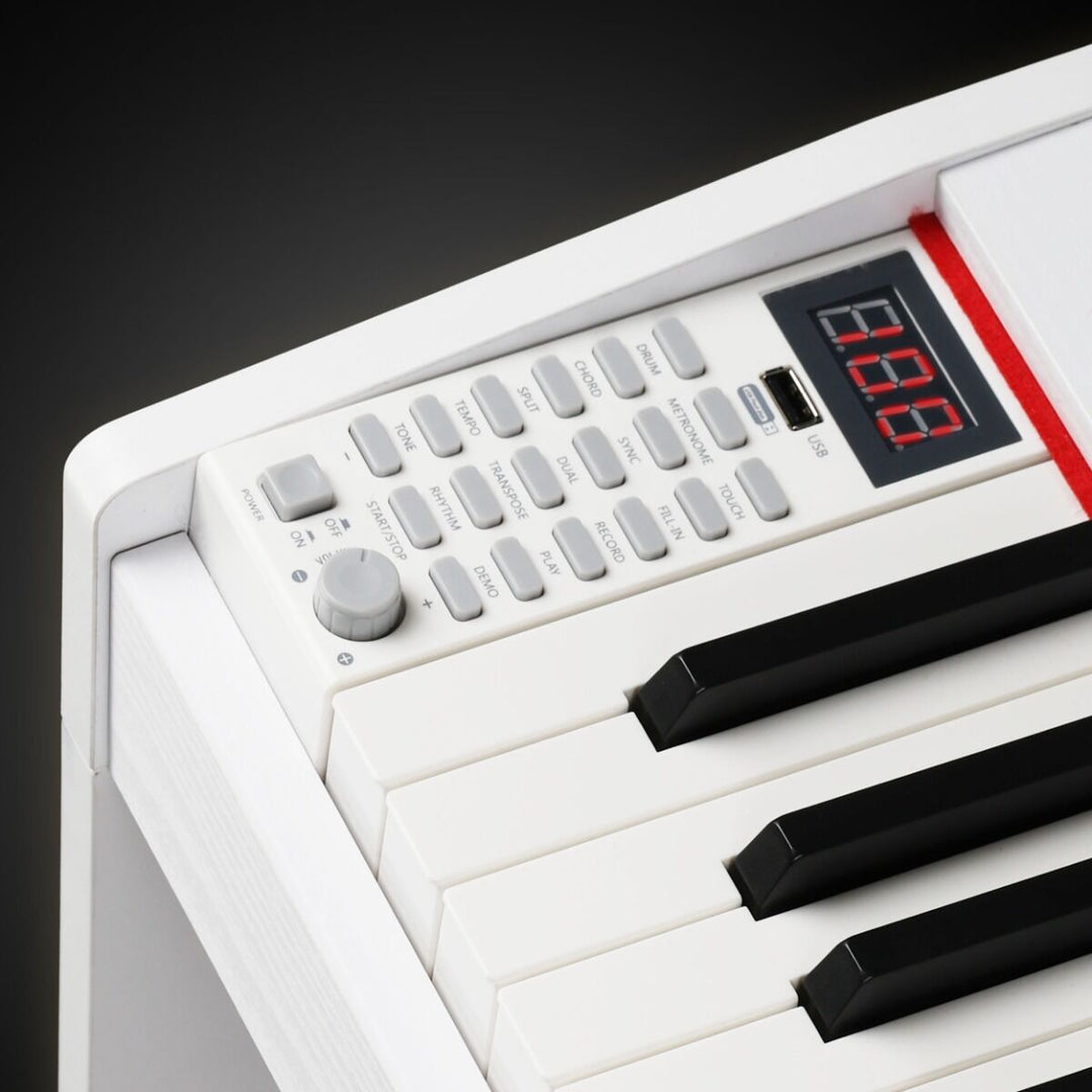 Suprimo SDP88 WH piano digital de 88 teclas con teclas contrapesadas, blanco