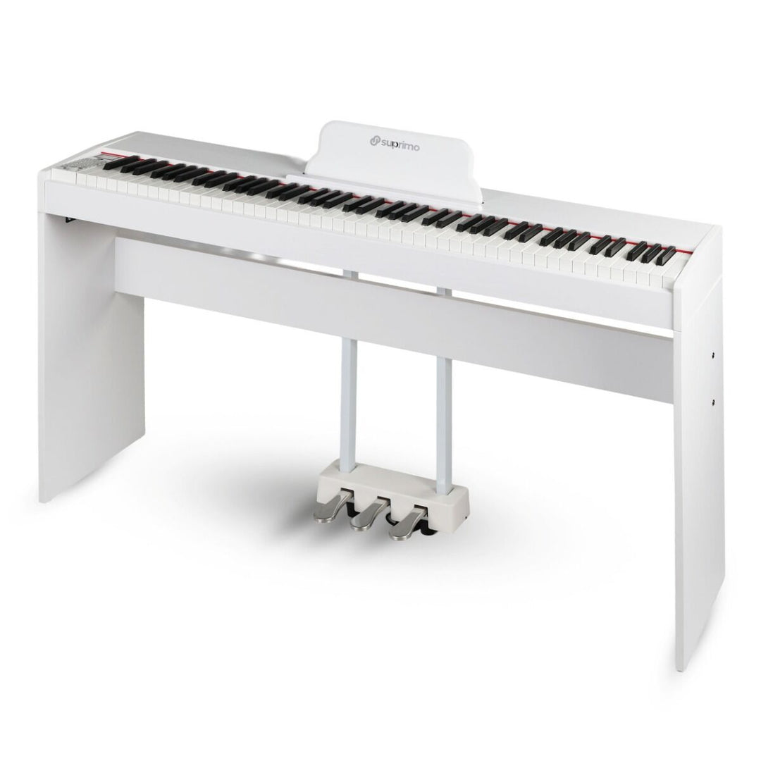Suprimo SDP88 WH piano digital de 88 teclas con teclas contrapesadas, blanco