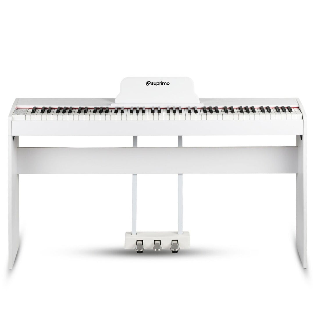 Suprimo SDP88 WH piano digital de 88 teclas con teclas contrapesadas, blanco