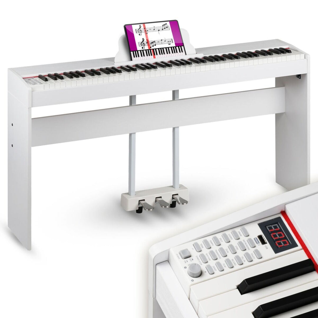 Suprimo SDP88 WH piano digital de 88 teclas con teclas contrapesadas, blanco