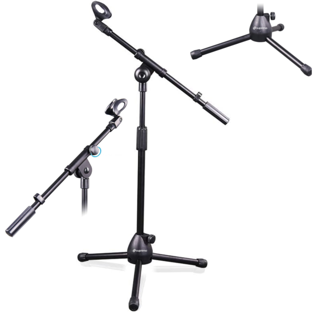Soporte de micrófono de sobremesa (47-80cm)