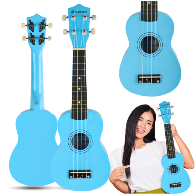 Ukelele soprano, azul
