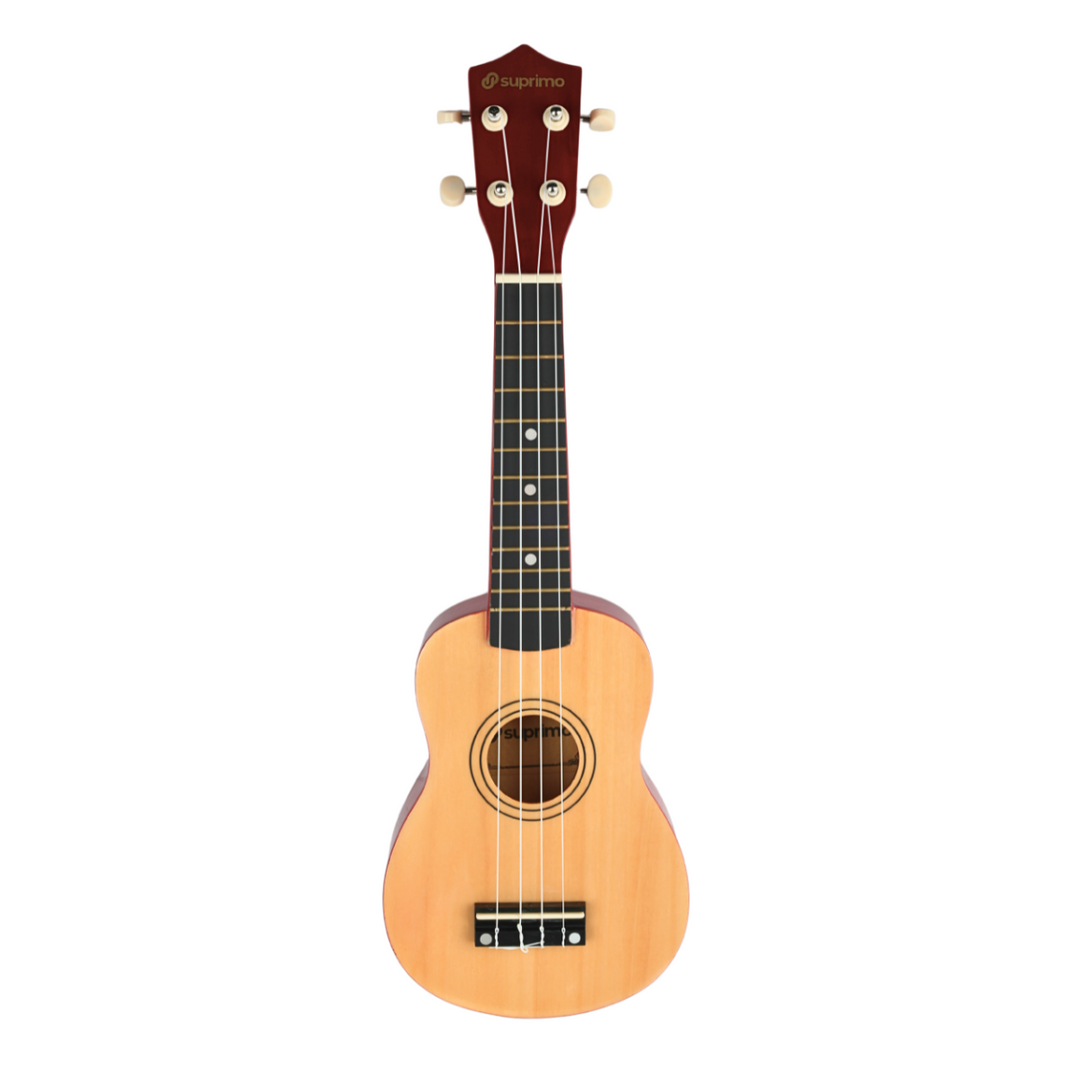 Ukulele soprano; madera natural
