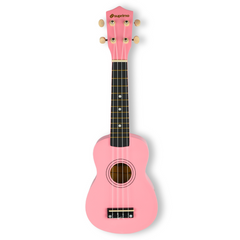 Set de Ukeleles con estuche, afinador y accesorios, rosa