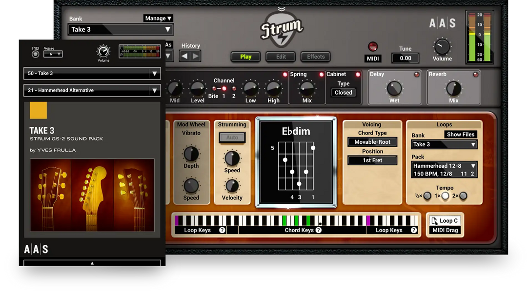 Strum GS-2 Acústica eléctrica + SoundPacks