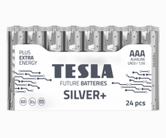 Tesla Silver+ AAA Pilas Alcalinas (24 uds)