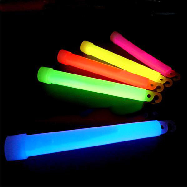 25 stk. mix barras luminosas 6'' con cuerda