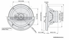 Pioneer TS-A2013i Altavoz de 3 vías (500W, 20 cm)
