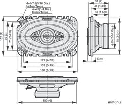 Pioneer TS-A4671F Altavoz de coche (210W, 4"x6")