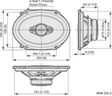 Pioneer TS-A6881F Car Speaker (350W, 6"x8")