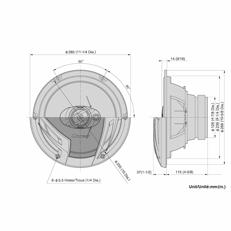 Pioneer TS-A2503i