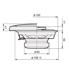 Pioneer TS-G1020F Altavoces de Coche de 2 vías (10cm, 4")