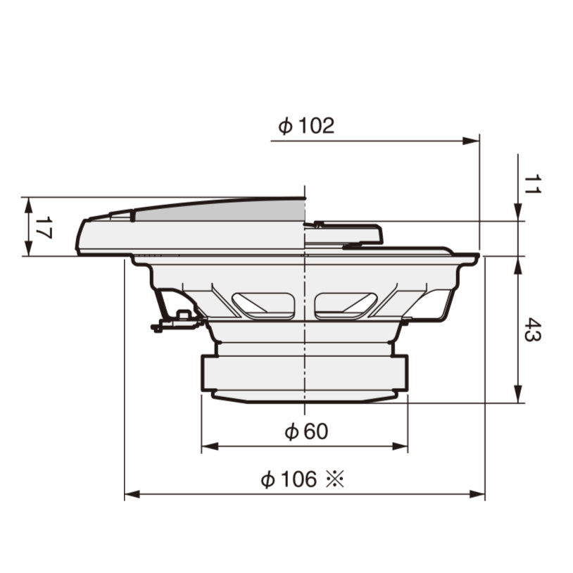 Pioneer TS-G1020F Altavoces de Coche de 2 vías (10cm, 4")