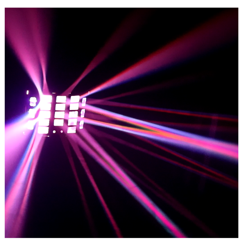 Light4Me Turbo Derby 4 en 1 – RGBW, UV, strobe y laser