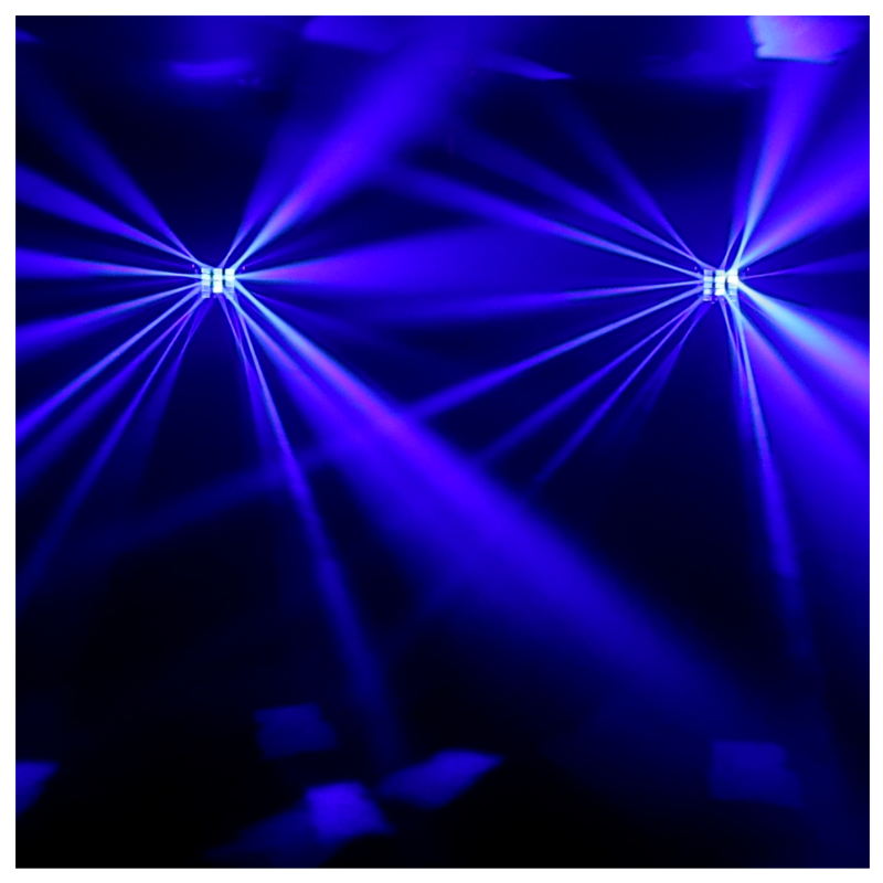 Light4Me Turbo Derby 4 en 1 – RGBW, UV, strobe y laser