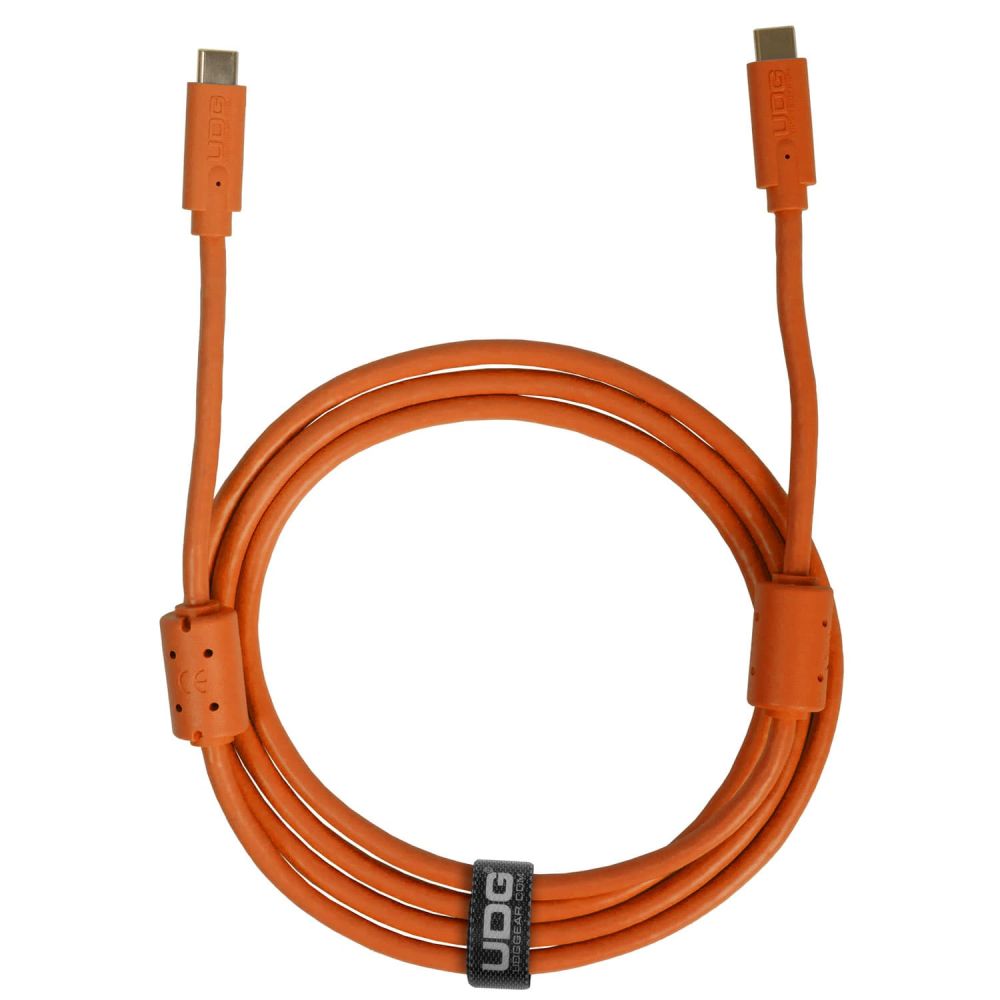 UDG Ultimate Cable USB 3.2 C-C Naranja Recto 1,5m