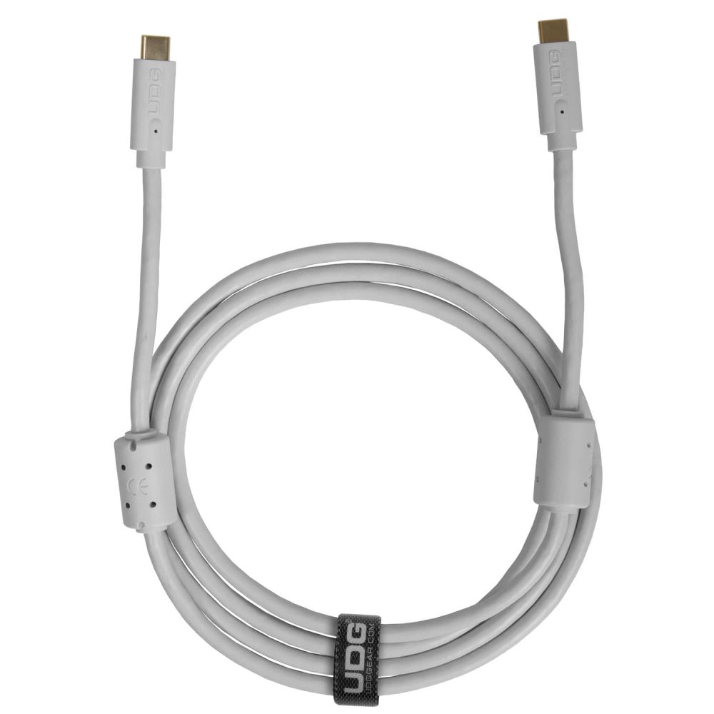 UDG Ultimate Cable USB 3.2 C-C blanca recta 1,5m