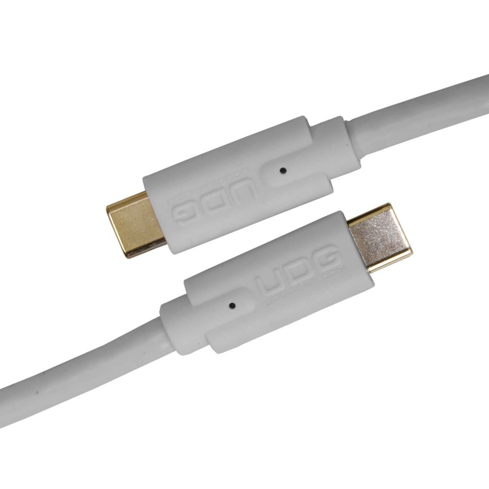 UDG Ultimate Cable USB 3.2 C-C blanca recta 1,5m